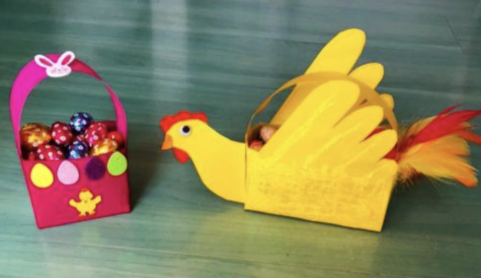 Bricolage : panier de Pâques