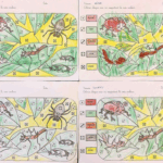 Coloriage codé drôle de coccinelle
