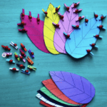 Les coccinelles et les feuilles
