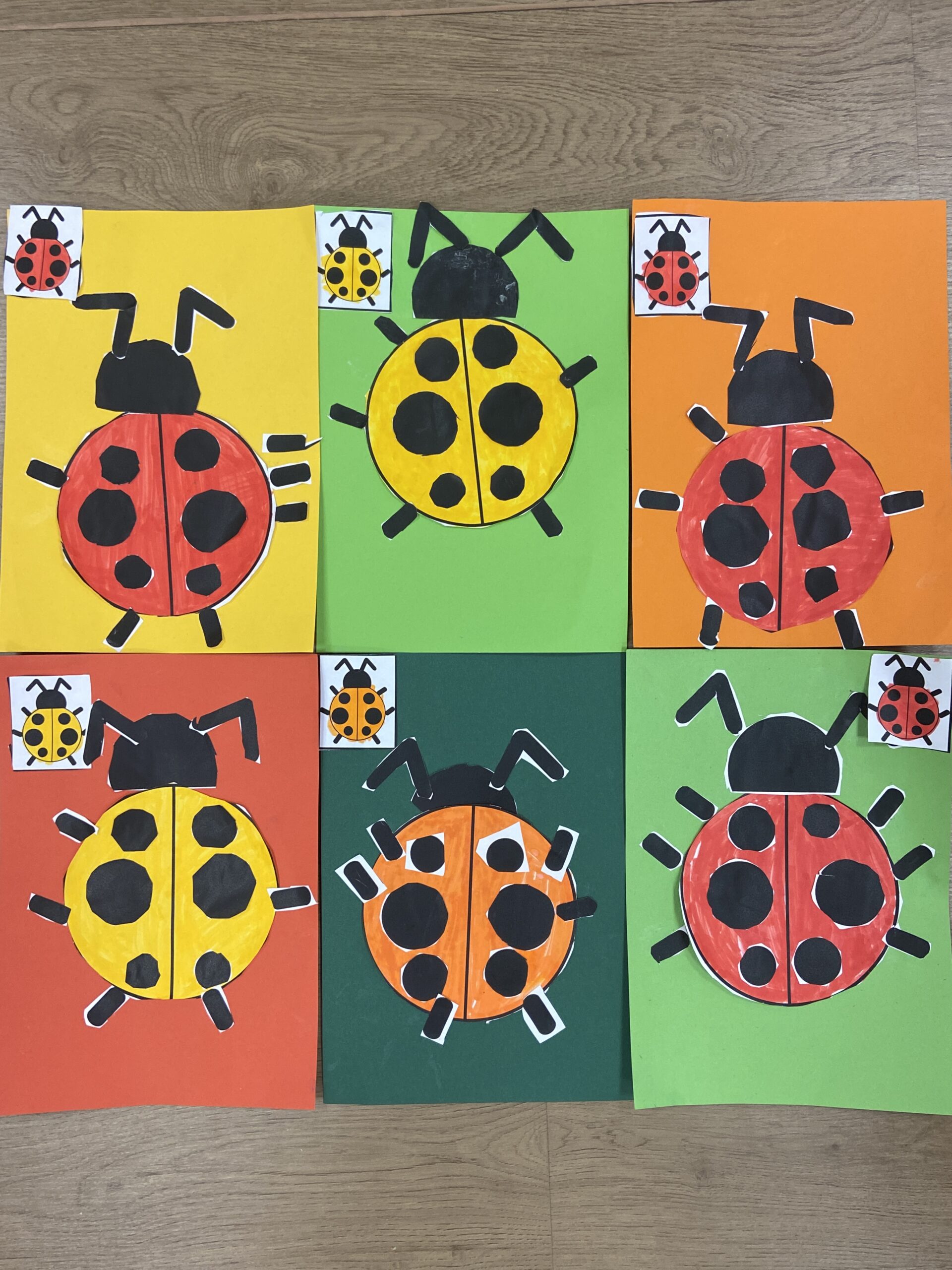 découpage coccinelle