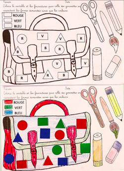 Cartable gommettes
