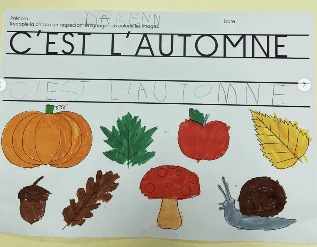 C’est l’automne PS MS GS