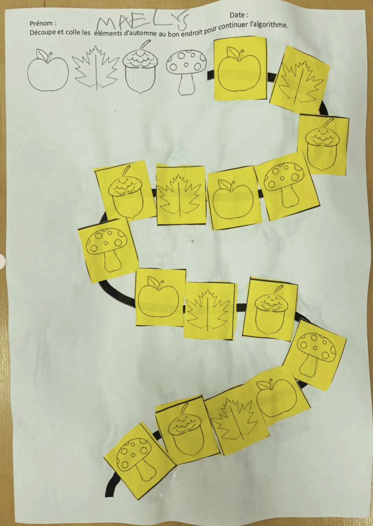 Algorithme automne PS MS GS