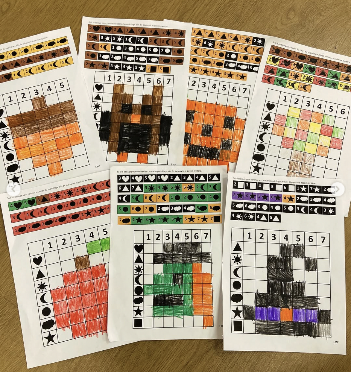 Coloriages mystères Automne et Halloween