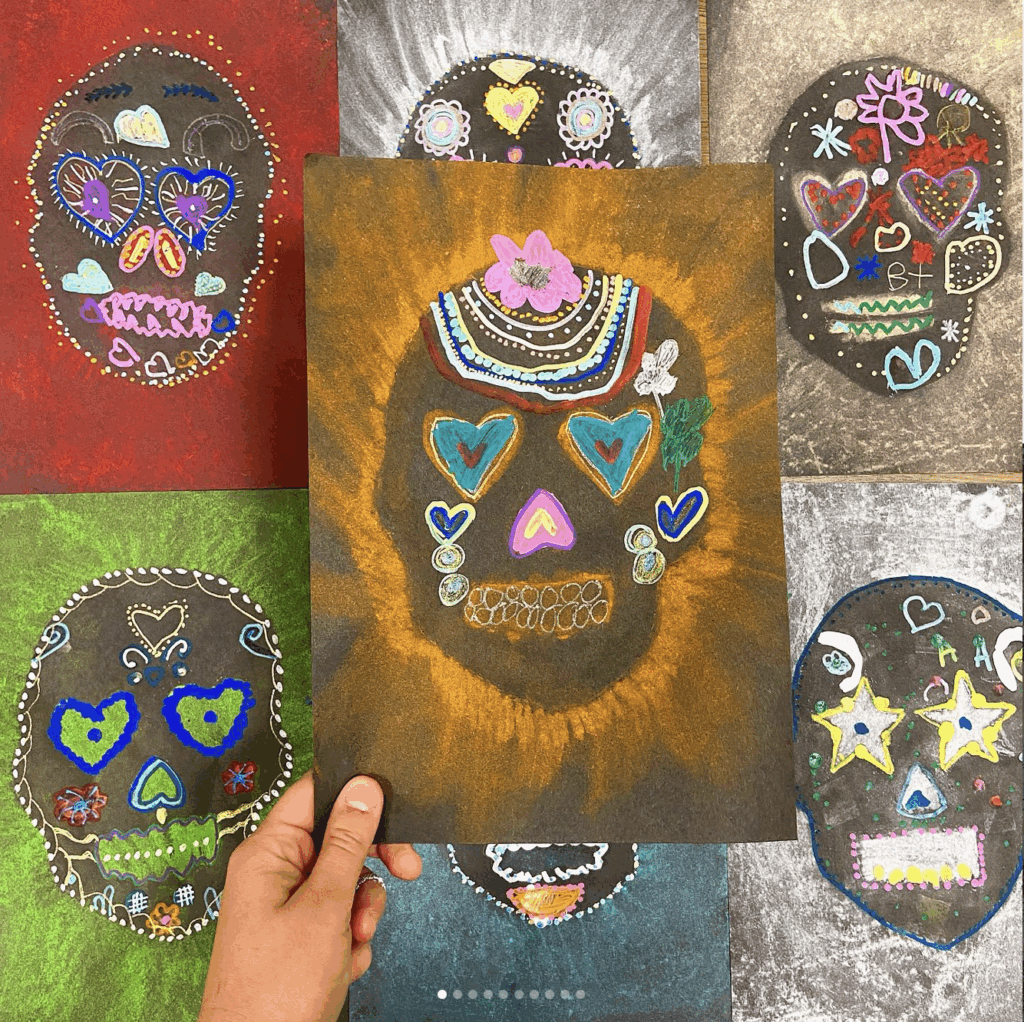 art : crâne mexicain