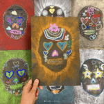 art : crâne mexicain