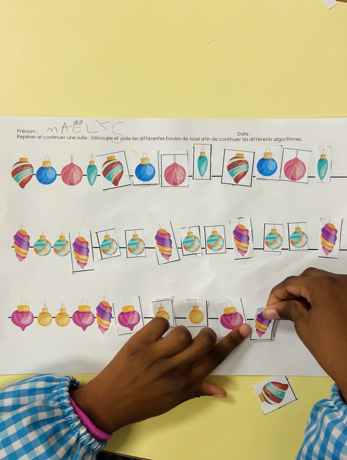 Algorithmes de Noël PS MS GS