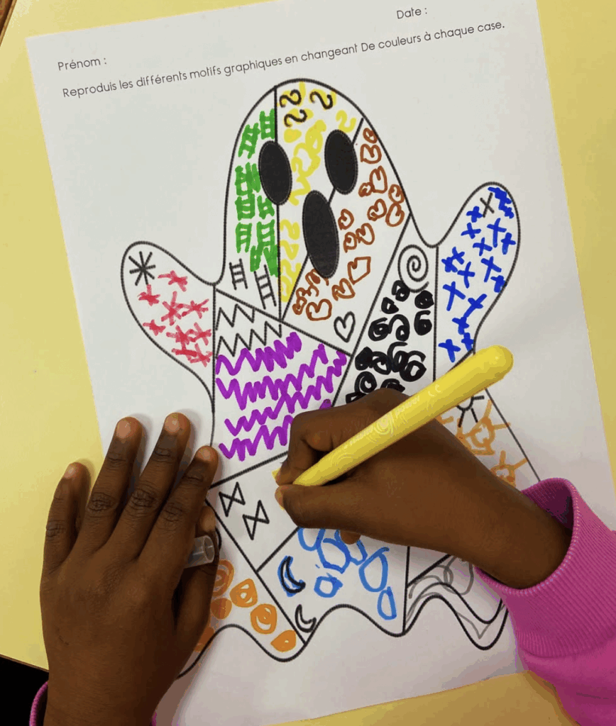 graphisme fantôme PS MS et GS