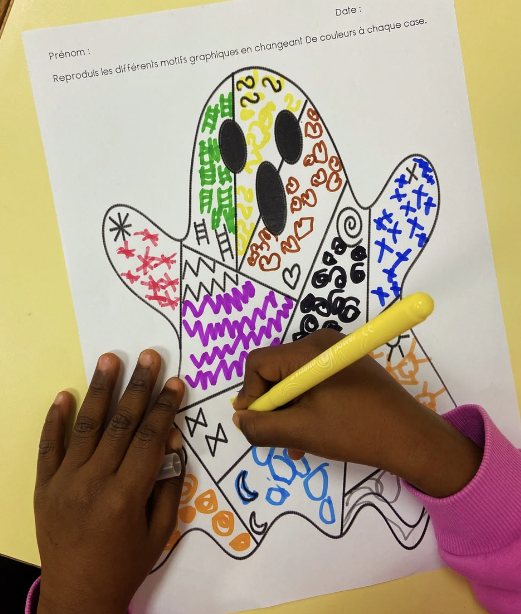 graphisme fantôme PS MS et GS