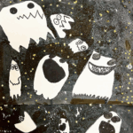 fantômes dans la nuit étoilée