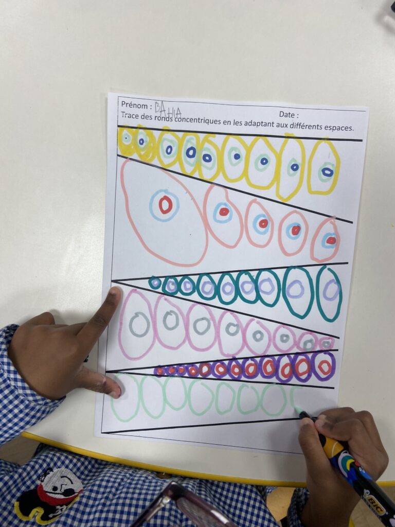 Graphisme ronds concentriques