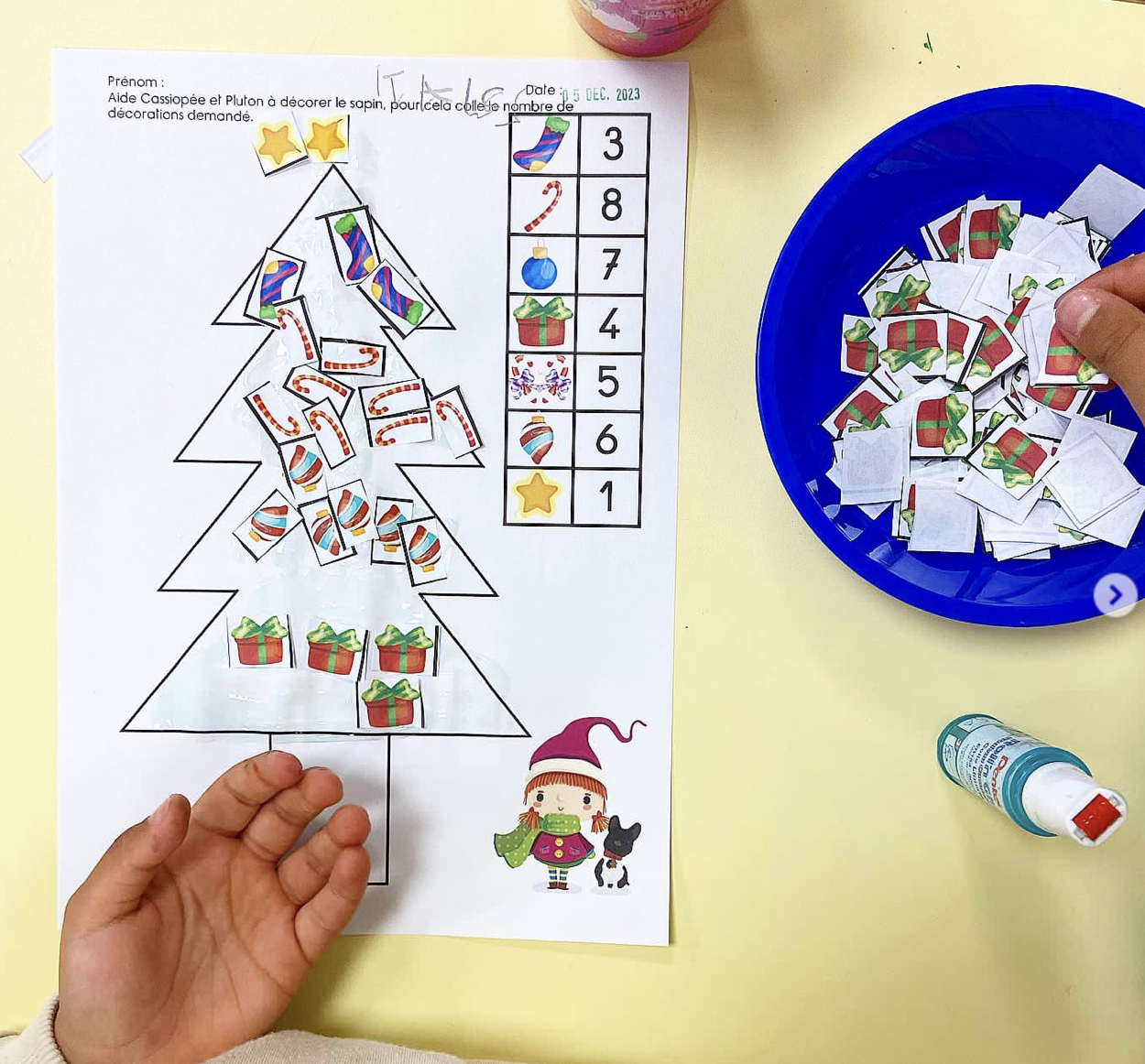 Décorer le sapin PS MS GS