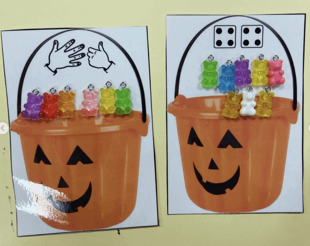 Dénombrement seau à bonbons