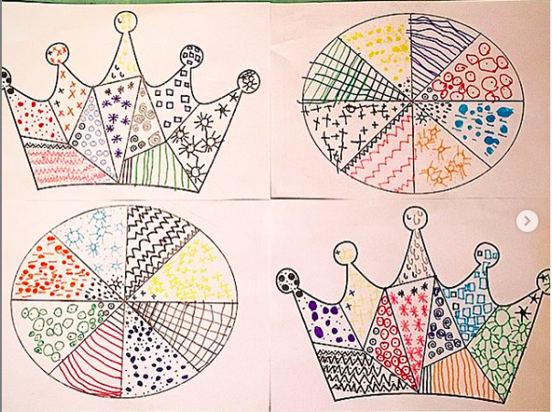 Couronne et galette graphisme