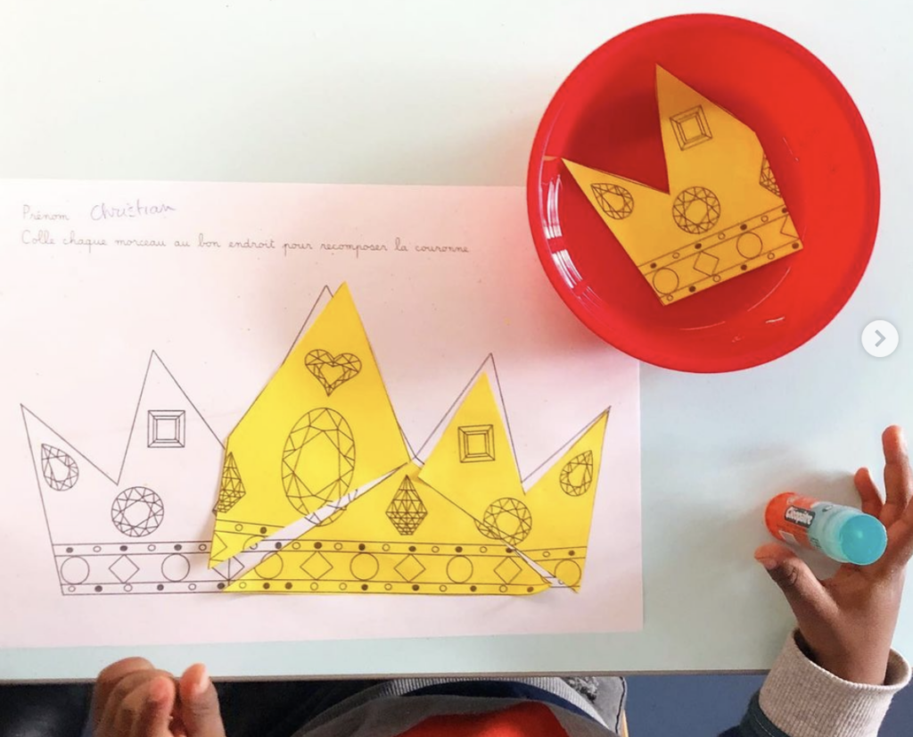 Découpage couronne PS MS GS