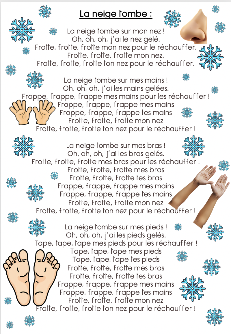 Comptines et Chansons sur l’hiver