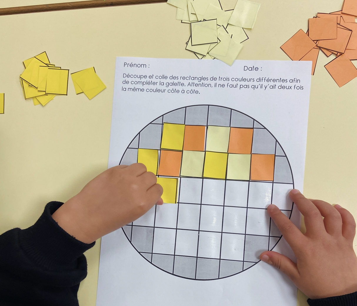 Défi de la galette version découpage / collage