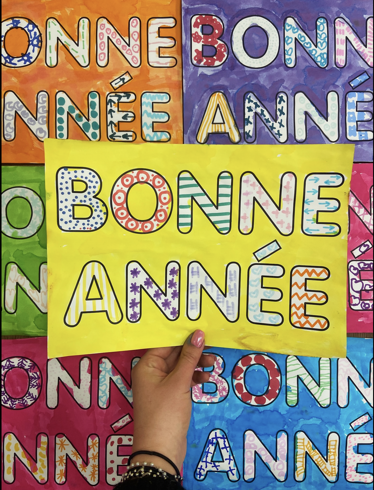 Bonne année activité graphique