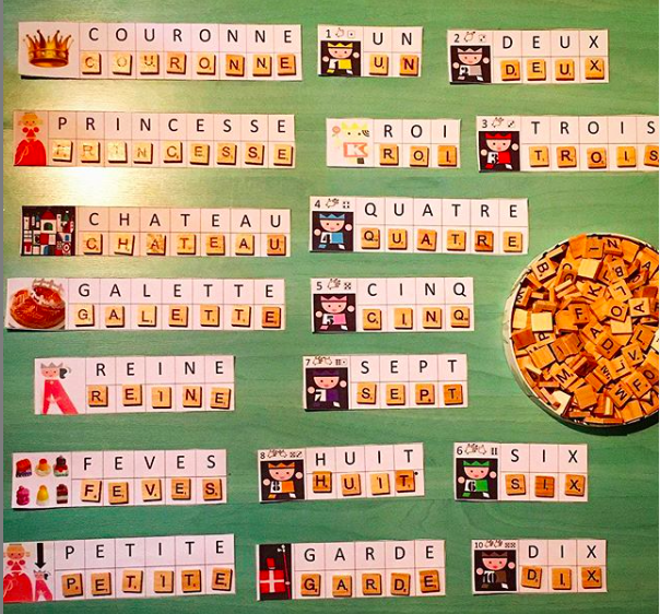 Lettres mobiles tout petit roi