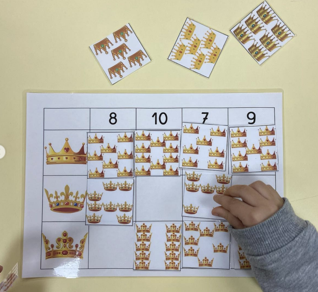 Tableau à double entrée couronnes et galettes