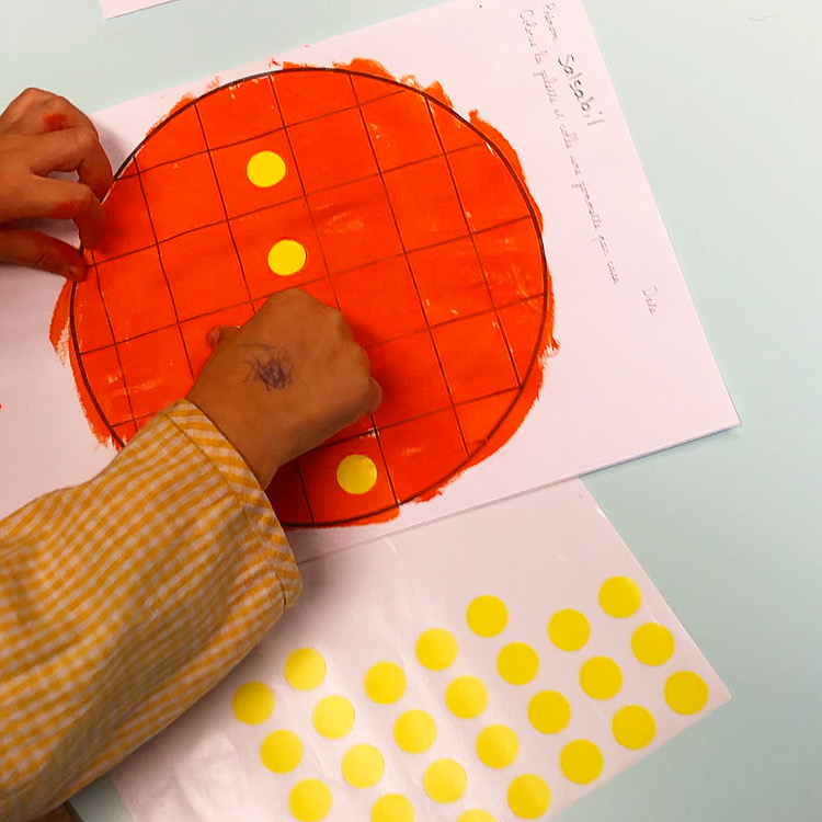 Galette 1 gommette par case