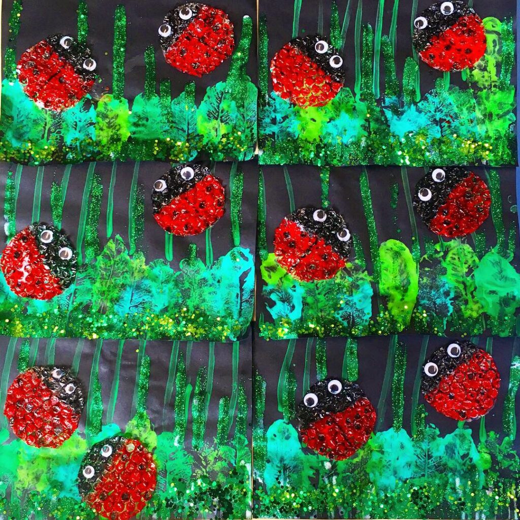 peinture coccinelle