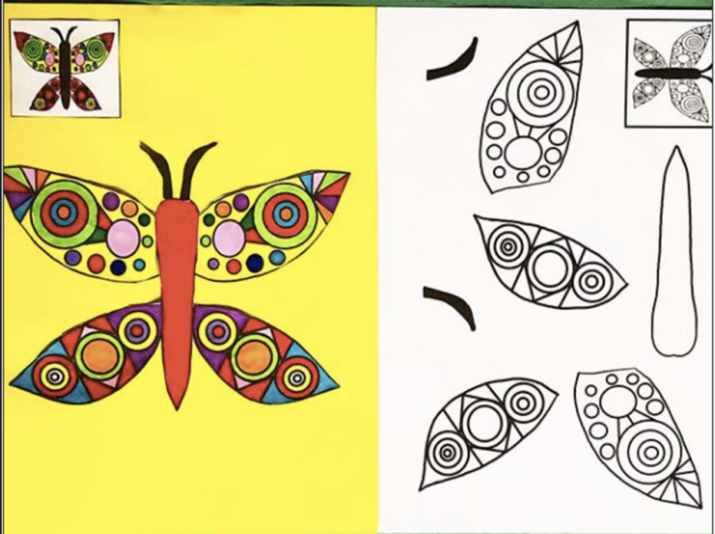 Découpage Assemblage Collage Papillon