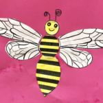 Découpage Assemblage collage : l&rsquo;abeille