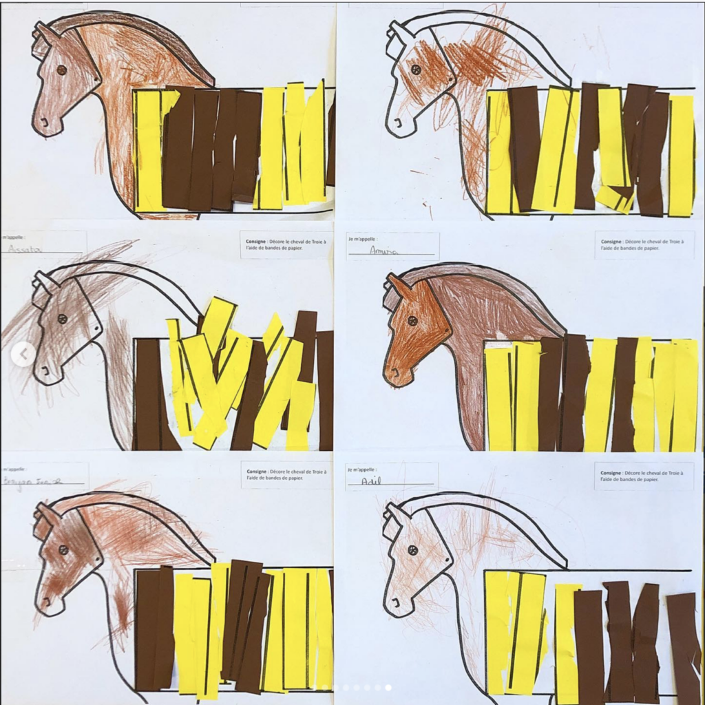 Découpage cheval de Troie
