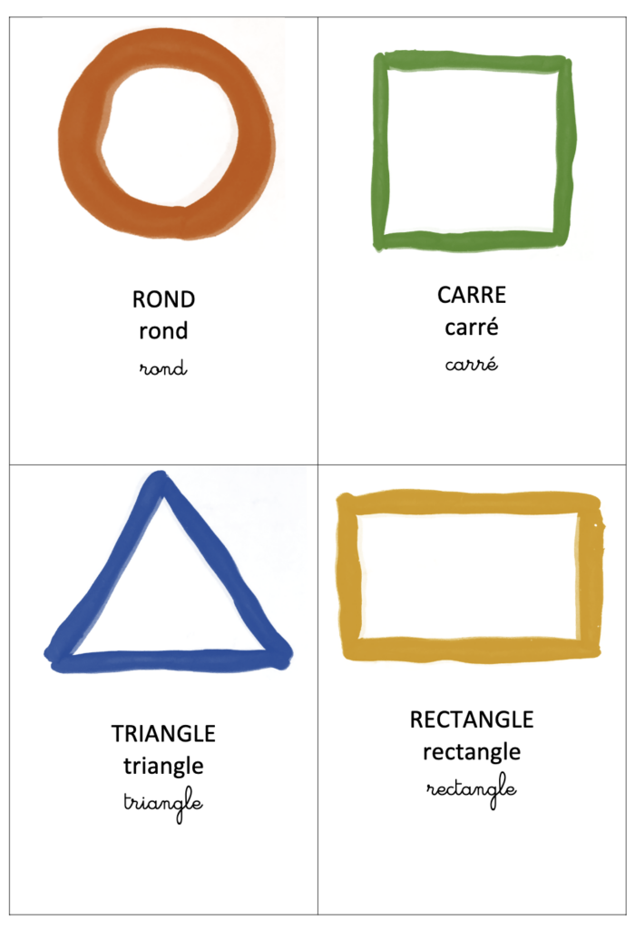 Pâte à modeler formes géométriques