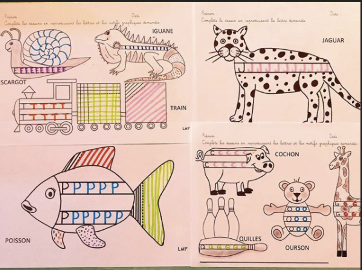 10 fiches 1 animal / Objet = 1 lettre version capitale