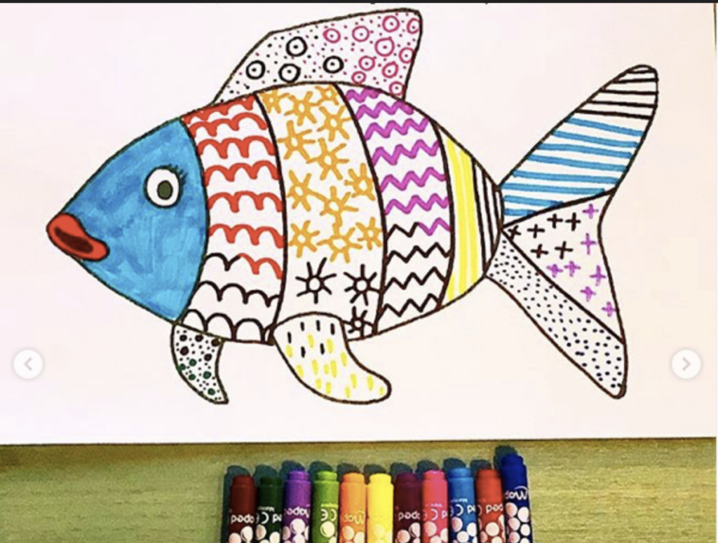 Poisson motifs graphiques