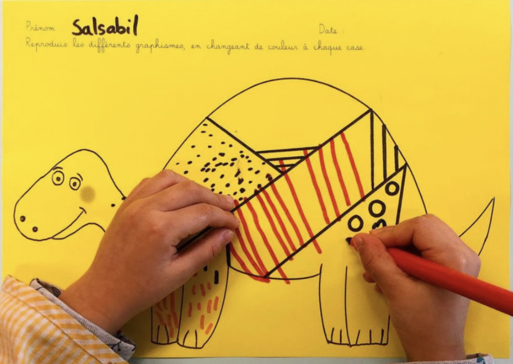 Dinosaures motifs graphiques
