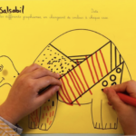 Dinosaures motifs graphiques