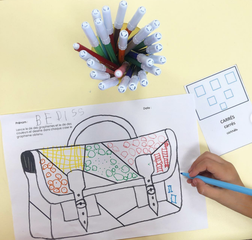 Cartable : jeu graphique