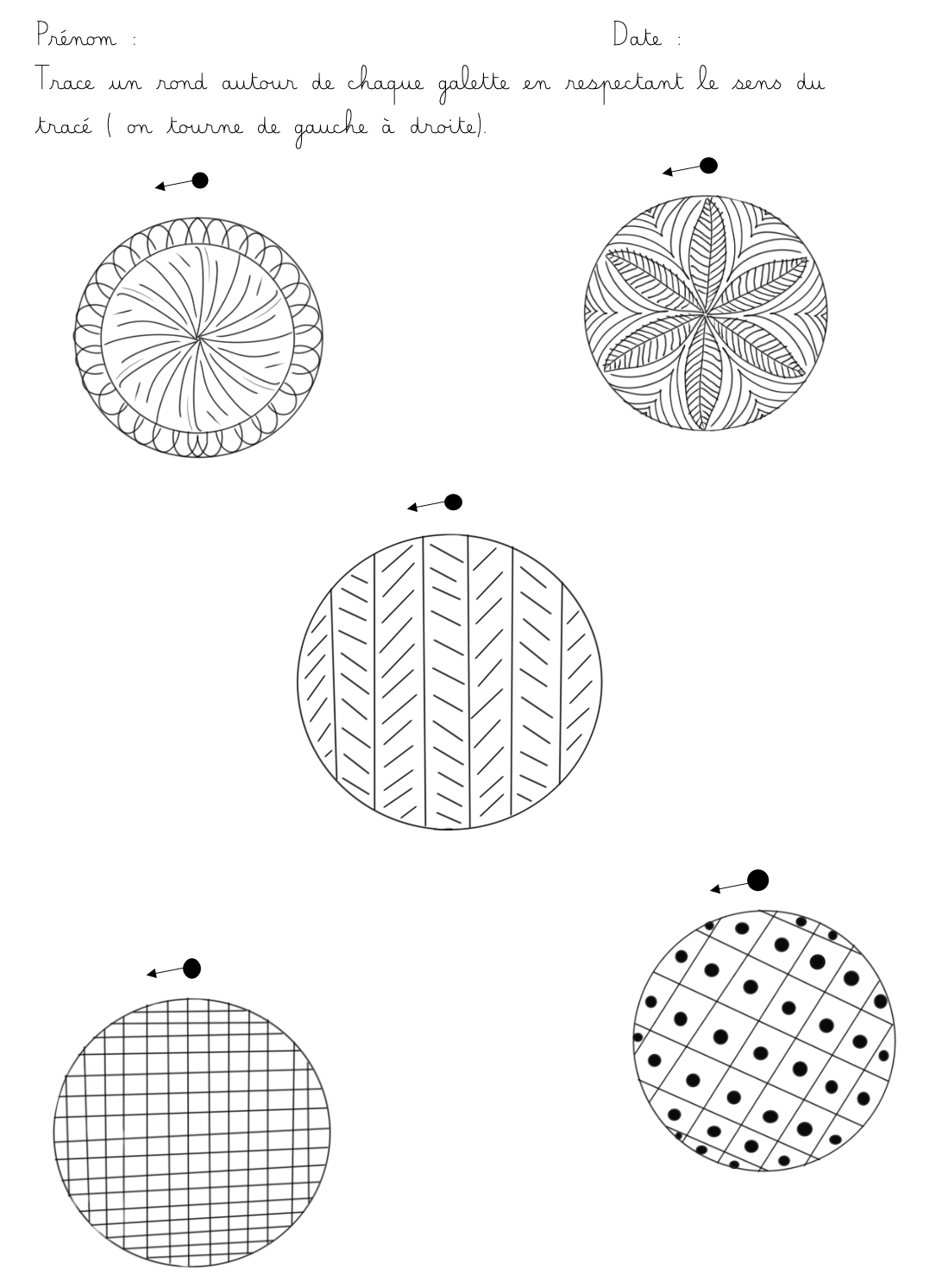 graphisme galette fiches