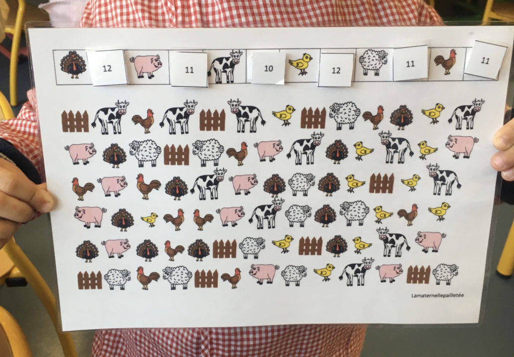 Animaux de la ferme à compter