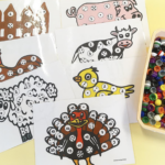 Pions à empiler animaux de la ferme