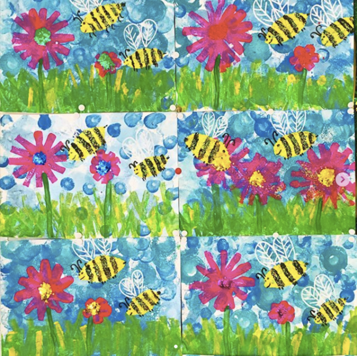 Peinture les abeilles