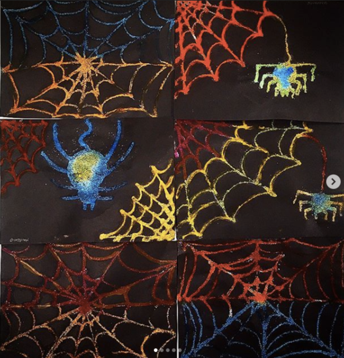 toile d’araignée art visuel
