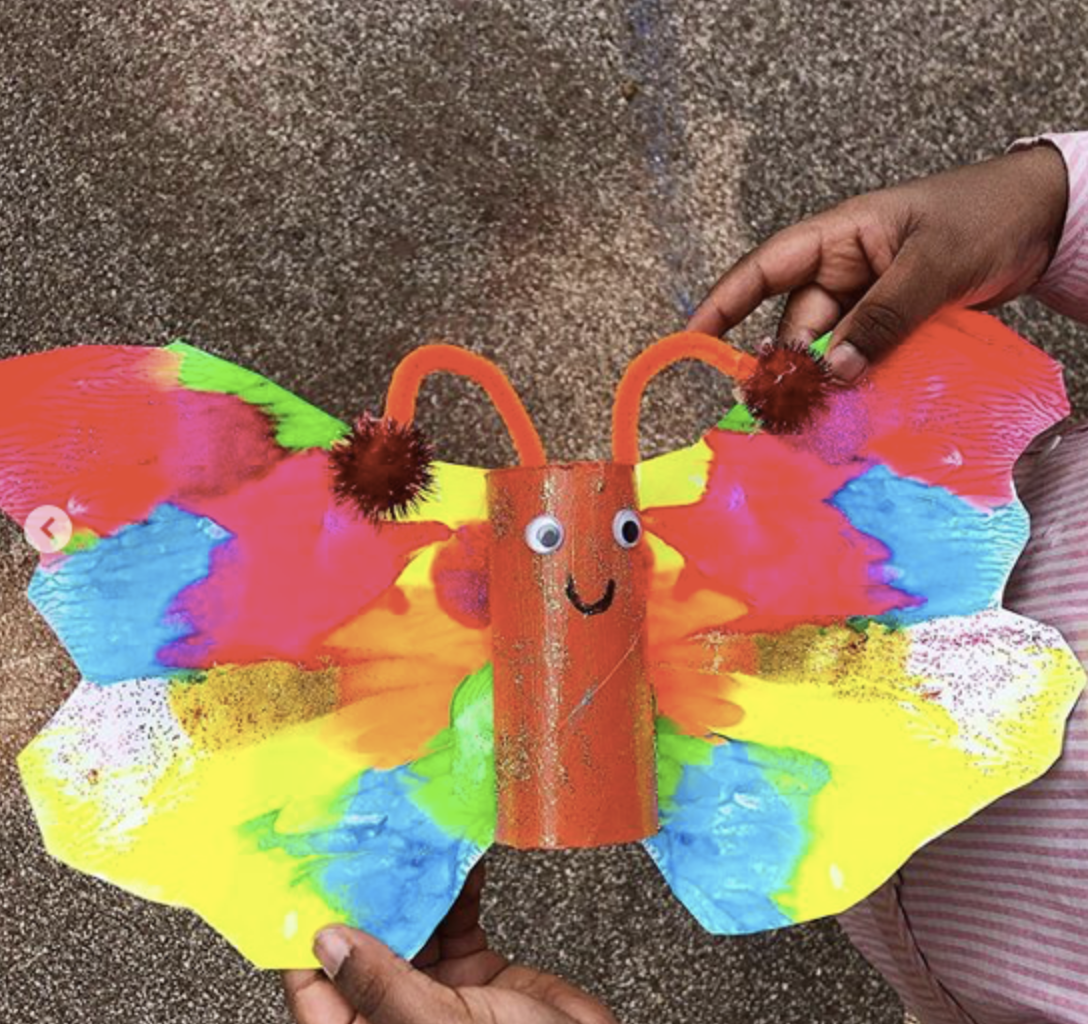 Peinture papillon (ailes symétriques)