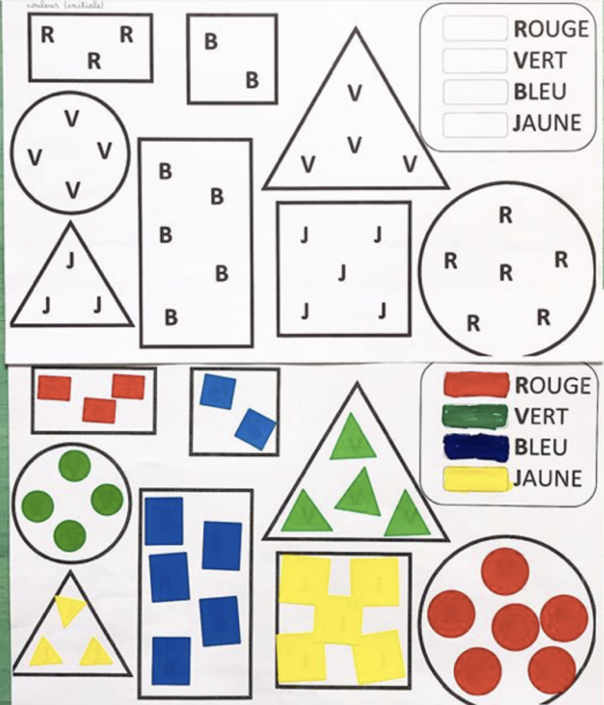 Formes et gommettes