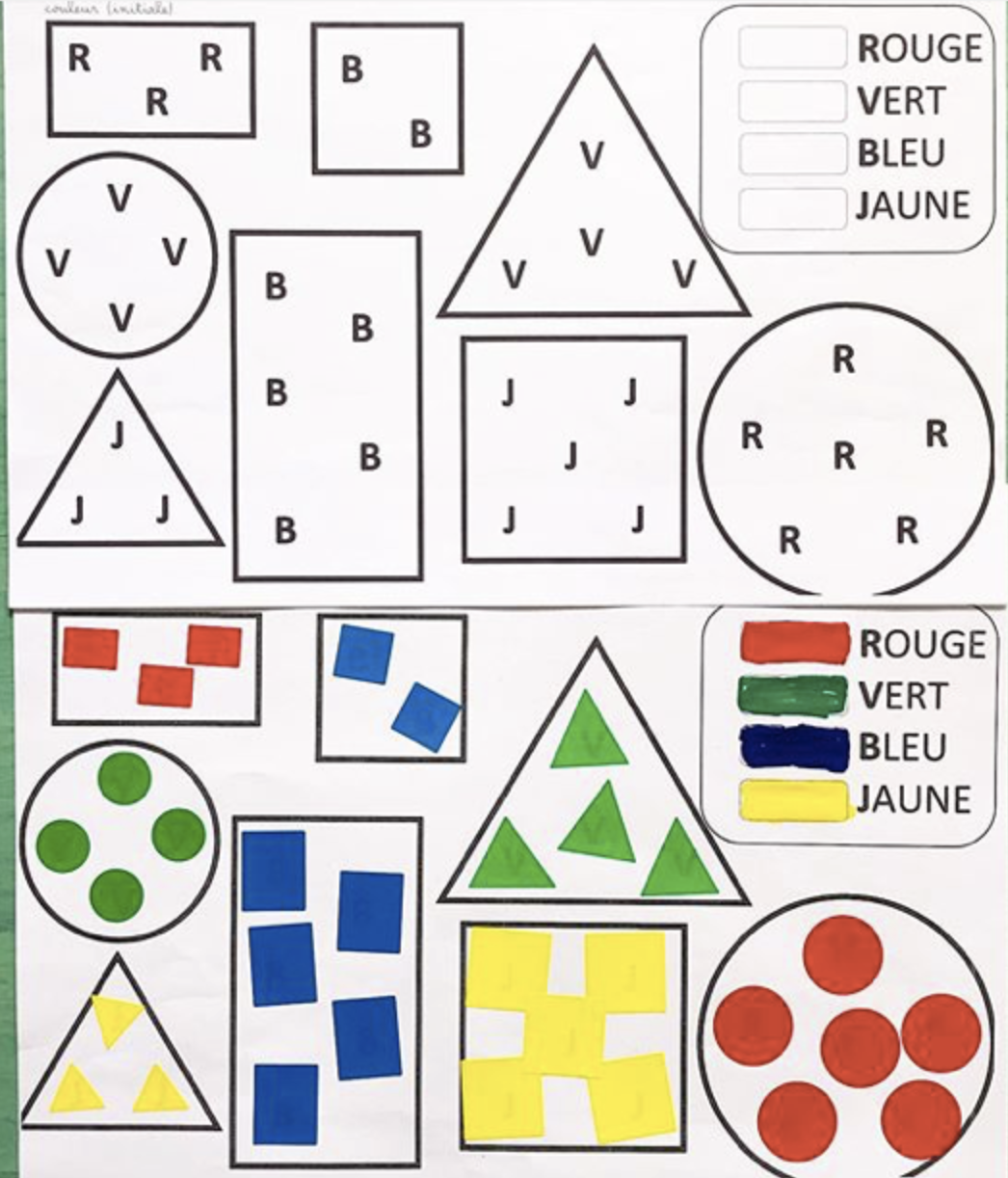 Formes et gommettes