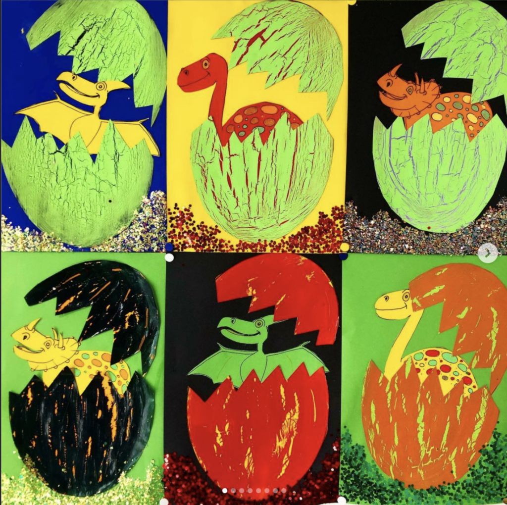 Art : oeufs de dinosaures