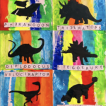 Art : silhouette de dinosaure
