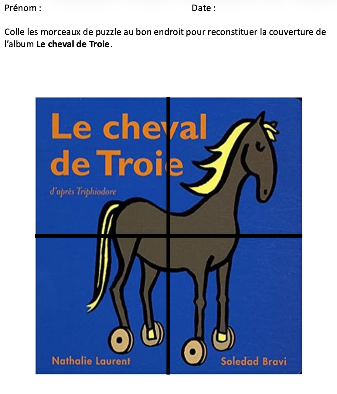 Puzzle couverture Cheval de Troie