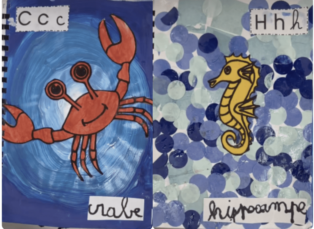 Abécédaire sur le thème de la mer