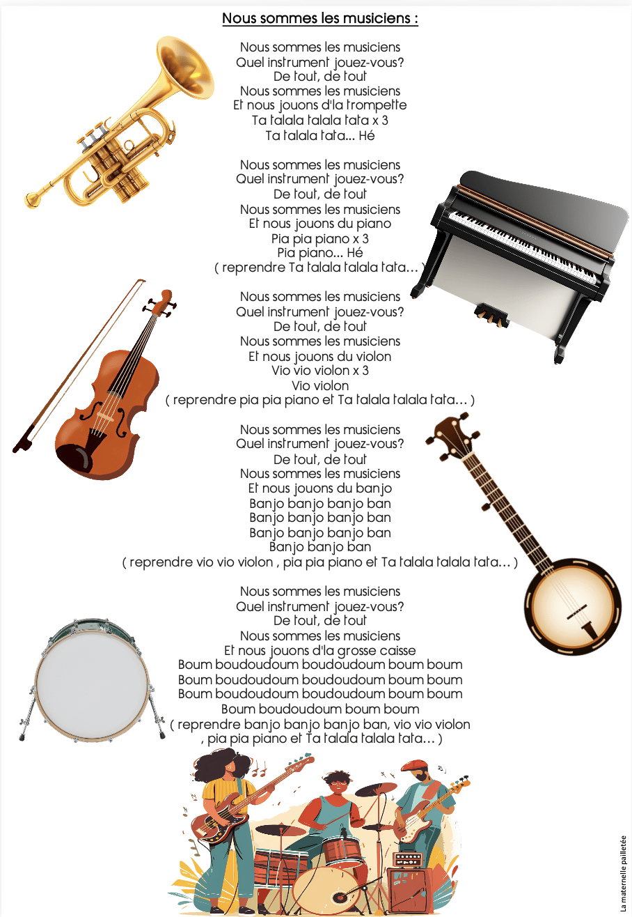 Comptines et chansons avec des gestes