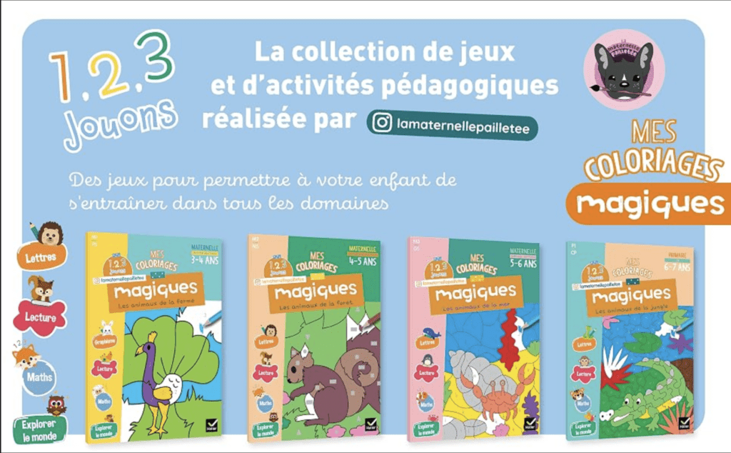 Coloriages magiques PS, MS, GS, CP