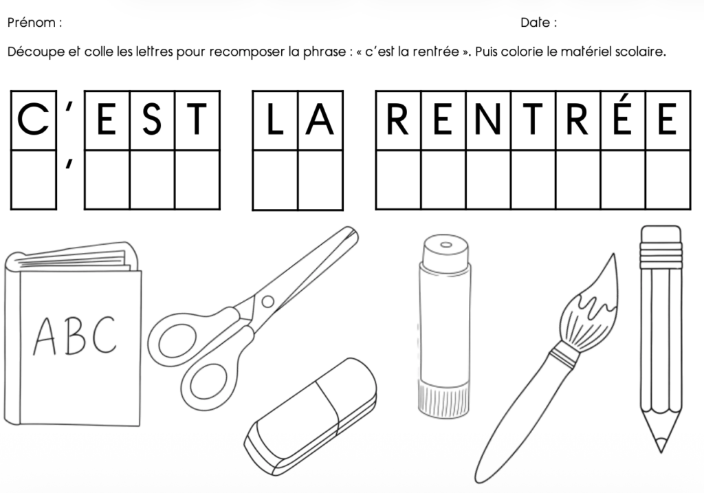 C’est la rentrée : différentes graphies